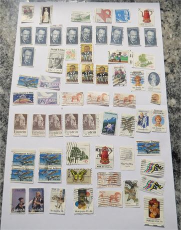 Assorted Postmarked Stamps