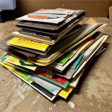 Large Lot of New Sandpaper - Various Grits and Sizes