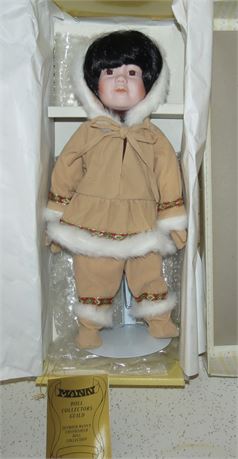 Seymour Mann Porcelain Eskimo Doll