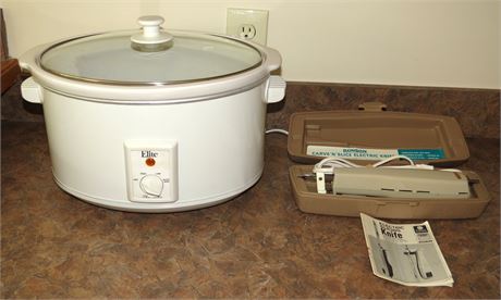 Elite Crock Pot, Electric Knife