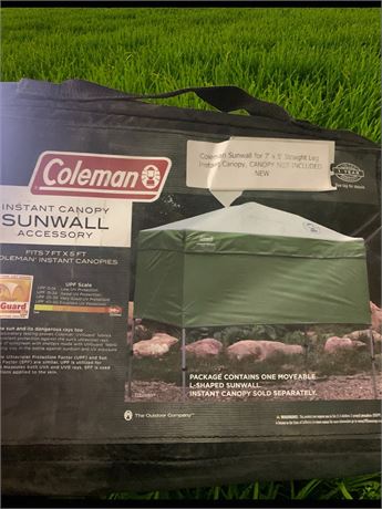 Coleman Sunwall Accessory For 7' x 5' Straight Leg Instant Canopy (No Canopy)