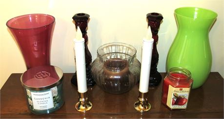 Candles, Vases, Candle Holders