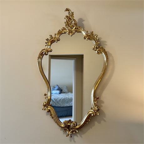 Italian Rococo Style Giltwood Framed Mirror - Approx. 24 x 40"H