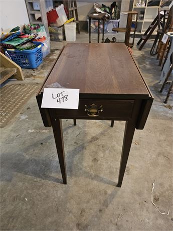 Wood Drop-Leaf Table