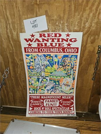 Vintage 221/500 Signed Carnival Poster