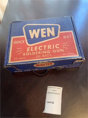 Vintage Wen Electric Soldering Gun Tool Model 199