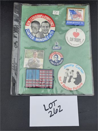 Mixed Presidential Buttons/Pin Backs