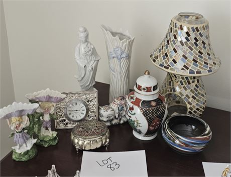 Mixed Decor- Candle Light, Vase, Clock & More