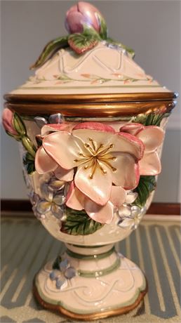 Fitz & Floyd Retired Garden Rhapsody Lidded Candy Jar