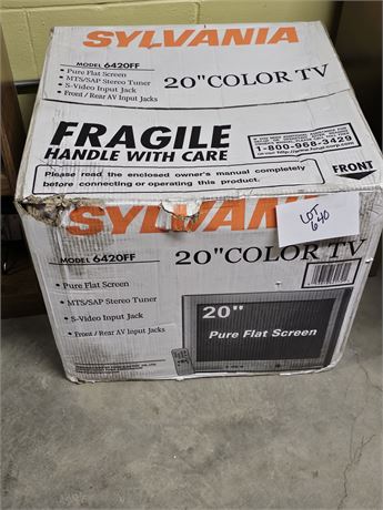 Sylvania 20" Color TV In Box