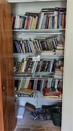 Large Closet Cleanout: Cook Books, Bible , Novels,Biography,Scrap-booking & More