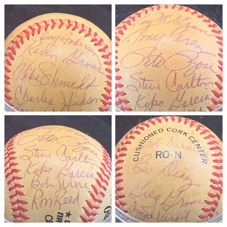 1983 Phillies Baseball Autographed Team Ball - Signed By 20 Players 2 Coaches