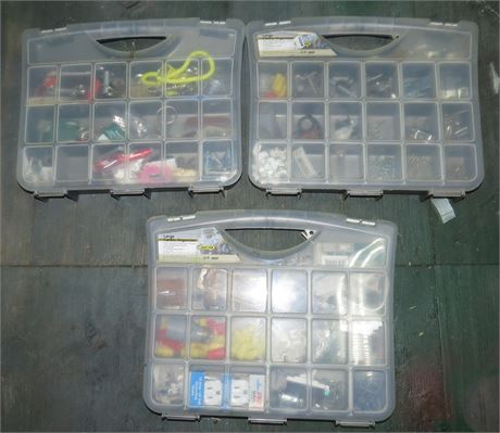 3 Cases of Assorted Hardware
