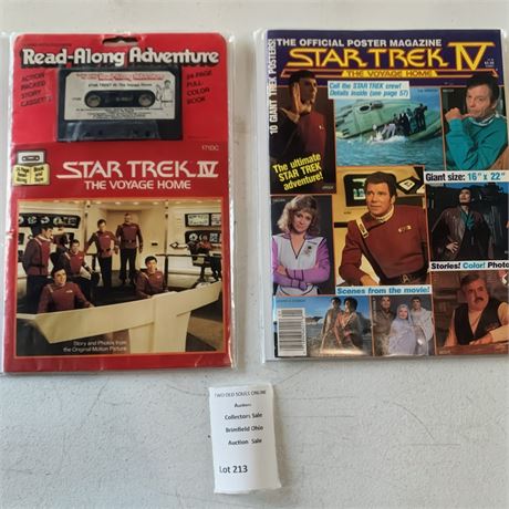 Star Trek Read-Along Adventure & Poster Magazine Lot