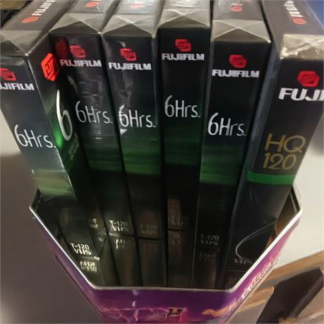 Vintage Fujifilm HQ 120 VHS Tapes In Original Packaging