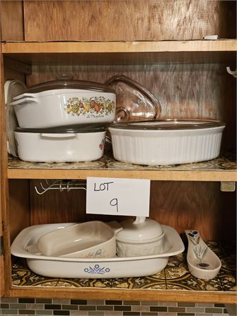 Corning Ware- 2 Quart Roasters & More