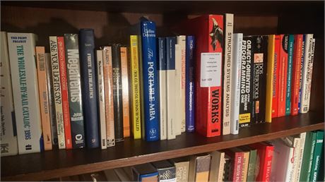 Book Shelf Lot - Vintage Business, Technology, Self-Improvement & More