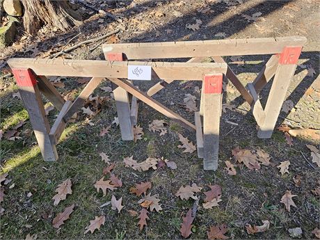 Wood Sawhorses