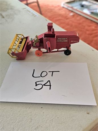 Massey Ferguson Combine Harvester Cast Metal Toy