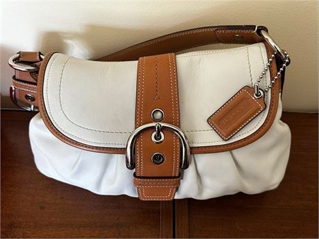 White Soho Coach Bag, New