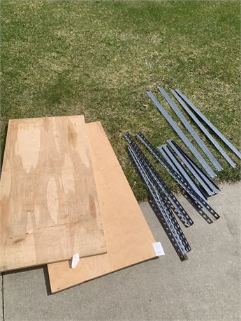 2 Tier Wood Shelf/Shelving Unit