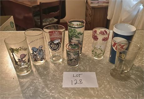 Mixed Advertising & Collectible Glasses