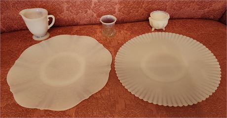 White Glass Dishes