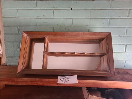 Lovely Small Wood & Mirror Shadow Box