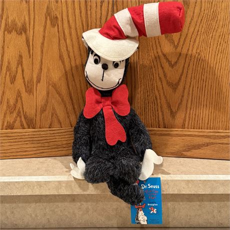 1975 Dr. Seuss The Cat in the Hat by Douglas Plush Toy w/ Original Tag