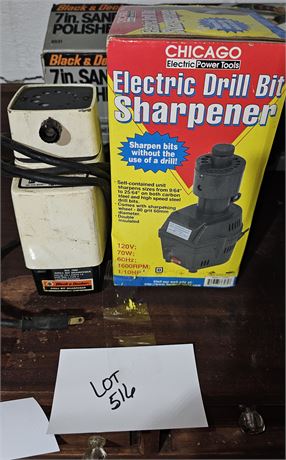 Chicago Electric Drill Bit Sharpener & B&D Sharpener