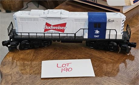 Lionel O Gauge Budweiser 1947 GP 9 Diesel Engine, Working Headlight, Metal Hand