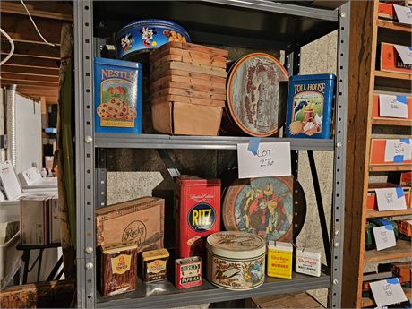 Mixed Tin Lot: Different Size, Themes & Makers