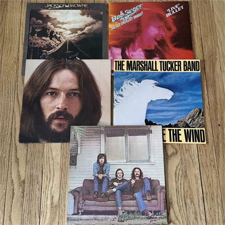 Vinyl Records Lot - Clapton, Browne, Crosby/Stills/Nash & More