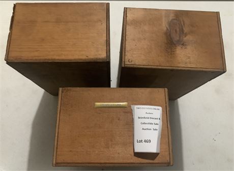 Antique Wooden Drawers/Boxes (Lot of 3) For Storage or Repurposing