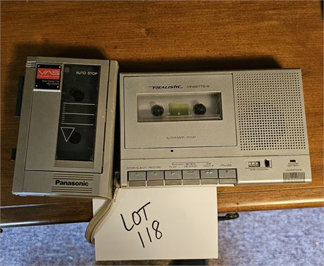 Panasonic & Realistic Cassette Recorders