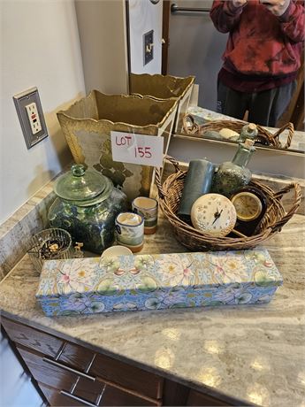 Mixed Decor & More- Glass Jar, Candle, Shelf Liner & More