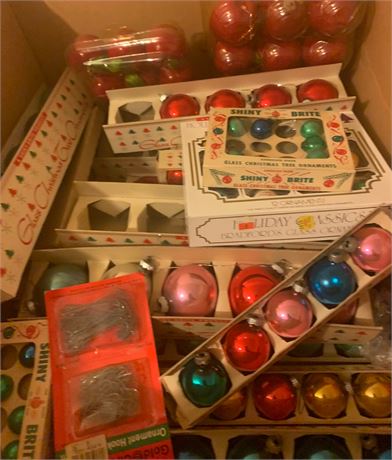 Shiny Brite Christmas Tree Ornament Lot