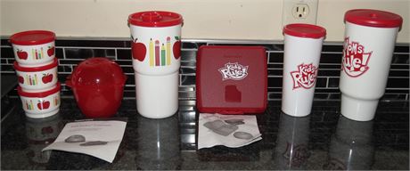 Tupperware Snack Containers, Mugs