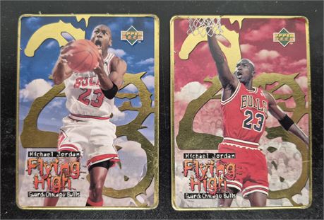 Michael Jordan Metal Flying High Cards