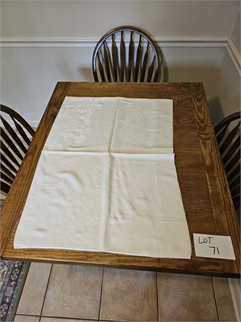 Damask 84" Linen Table Cloth