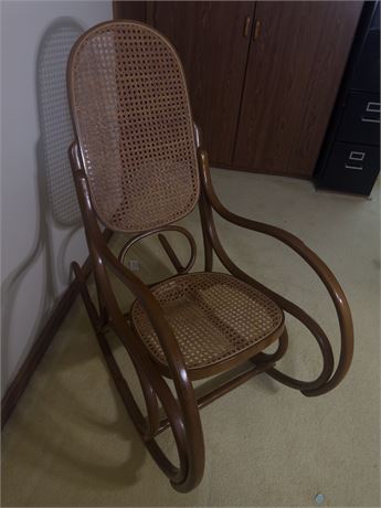 Gourdo Wicker Rocking Chair- Made in Brazil