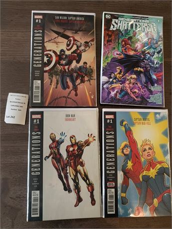 Marvel Generations Comic BookLot - Captain America, Iron Man, Captain Marvel