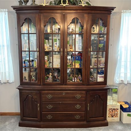 Jamestown Sterling 2-Piece Solid Cherry China Hutch - Approx. 62 x 14 x 77.5"T
