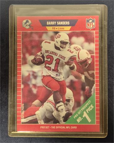Barry Sanders Rookie Card