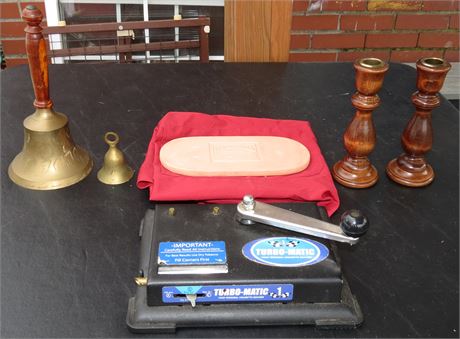 Bells, Candleholders, Cigarette Machine