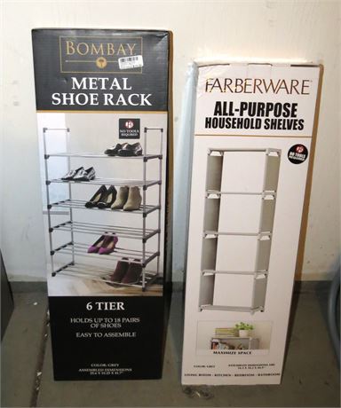 Metal Storage Rack, All Purpose Shelves