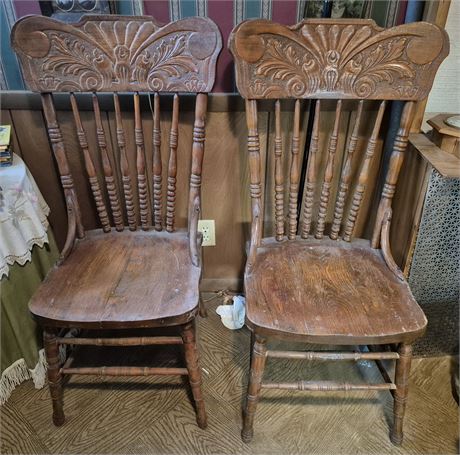 Two Pressback Chairs