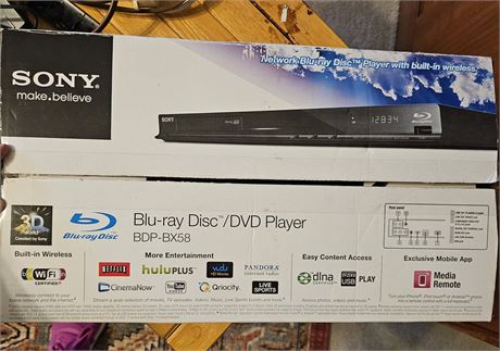 SONY Blu-Ray Player -No Remote
