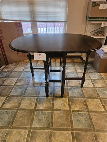 Wood Drop Leaf Table