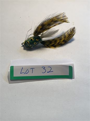 Vintage Frog Fly Fishing Lure